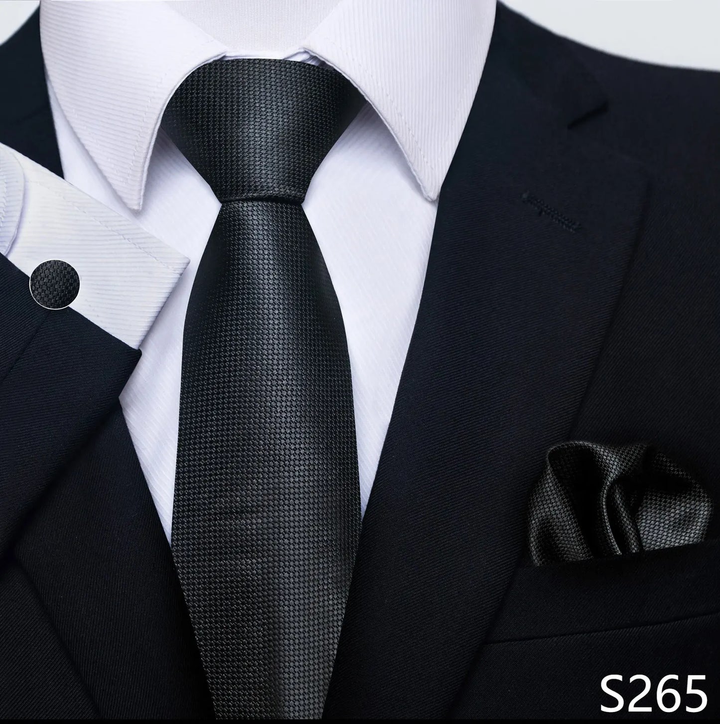 Silk Tie Pocket Squares Necktie Suit Accessories