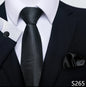 Silk Tie Pocket Squares Necktie Suit Accessories
