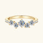 925 Ring Cluster Moissanite Sterling Silver Wedding Engagement Finger Rings Fashion Band for Women Fine Jewelry 925