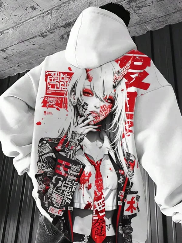 Japanese anime 3D Printing Hoodies Men Women Fashion Hip Hop Oversized Long sleeve Hoodie Sweatshirts Tracksuits Man Clothing