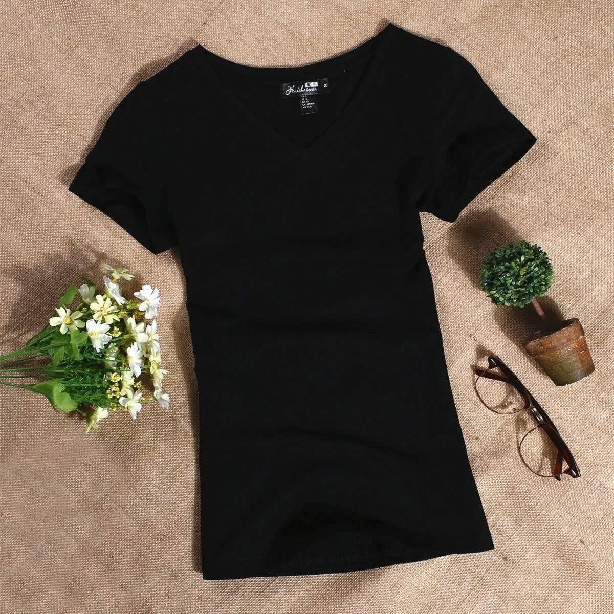 Women's Casual Short Sleeved Slim T shirts