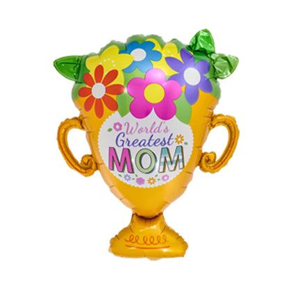 Mother's Day Decorations Balloons I Love You Mom Happy Mother's Day Aluminum Film Balloons Mothers Gifts