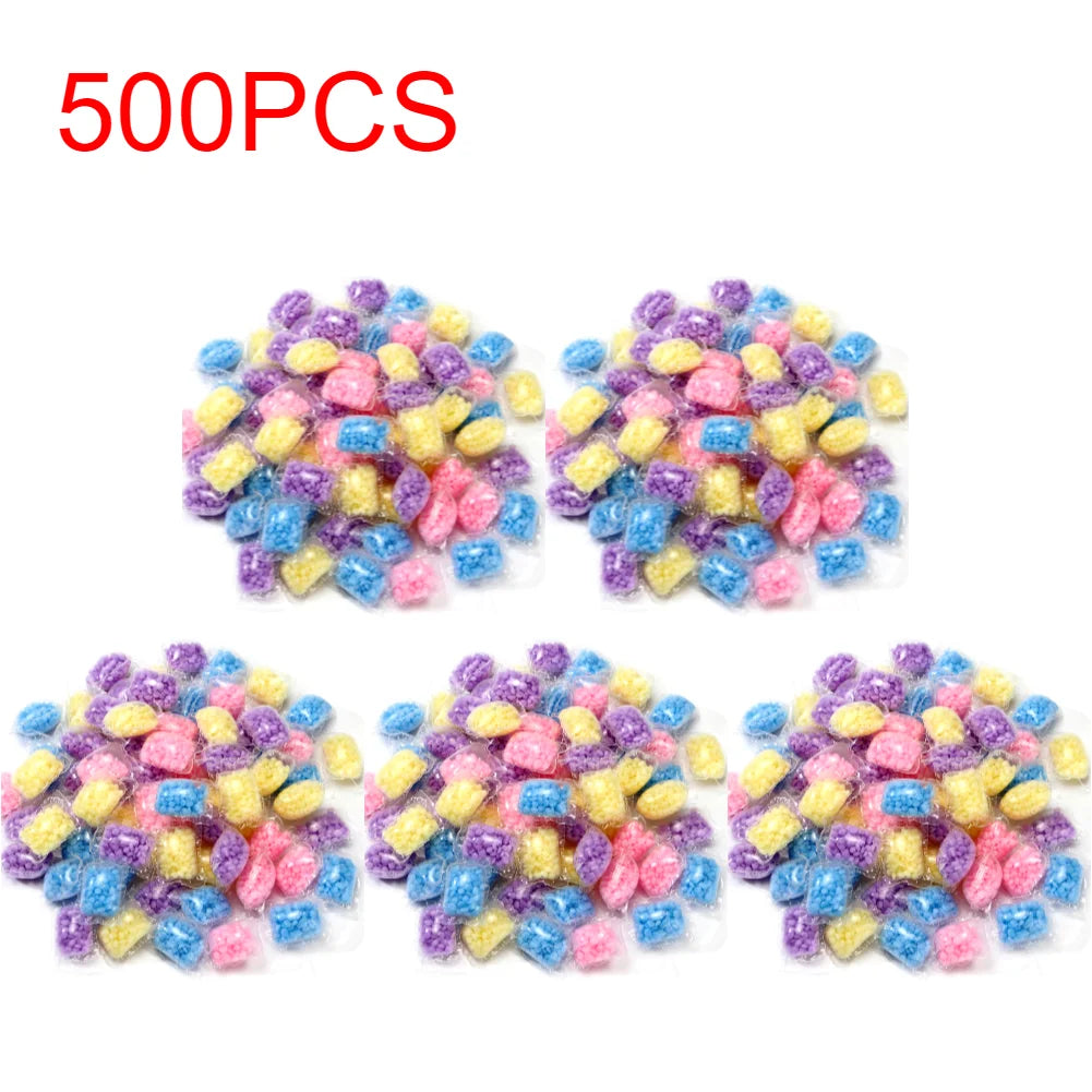 100-500PCS  Laundry Beads Detergent Liquid Capsule Ball Fragrance Beads Soft Clothing Diffuser Perfume for Washing Machine