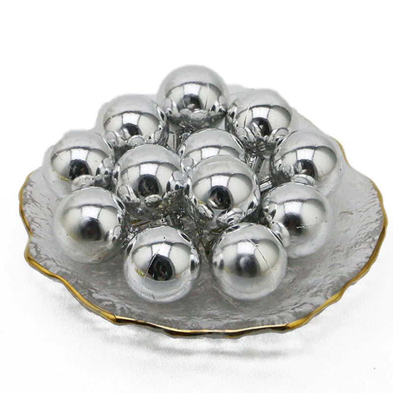 (12Pcs/pack)3cm Christmas Decoration Electroplated Ball Christmas Tree Hanging Decorations Home Holiday Party New Year Gift Toys
