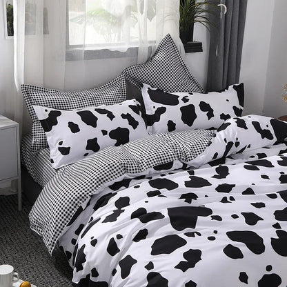 2/3piece Cartoon Animal Starry Sky Print Bedding Set, A Duvet Cover and A Pair of Pillowcases (no Padding), Suitable for Bedroom
