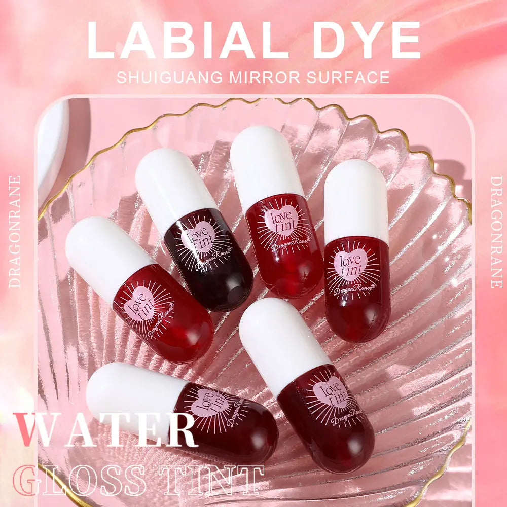 Lip Dye Liquid Lip Glaze Waterproof Non-Stick Liquid Lipstick 6 Colors Available
