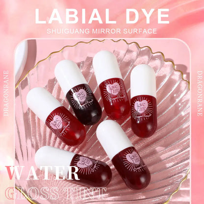 Lip Dye Liquid Lip Glaze Waterproof Non-Stick Liquid Lipstick 6 Colors Available