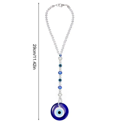Evil Eye For Car Decorative Evil Blue Eye Car Charm Accessory Shining Rear View Mirror Charm Evil Eye Car Charm Window Pendent