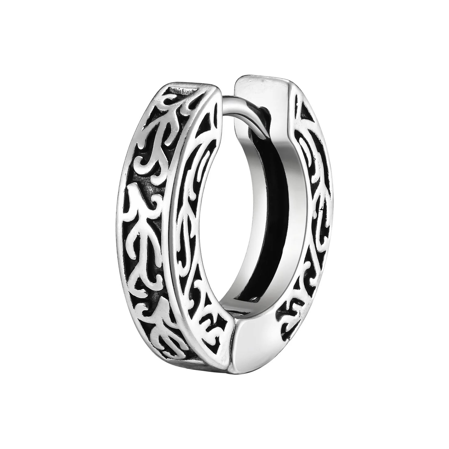 Thick Small Hoop Earrings for Men Teens, Anit Allergy Stainless Steel Huggies Earrings, Unisex Punk Rock Ear Jewelry
