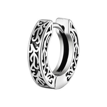 Thick Small Hoop Earrings for Men Teens, Anit Allergy Stainless Steel Huggies Earrings, Unisex Punk Rock Ear Jewelry
