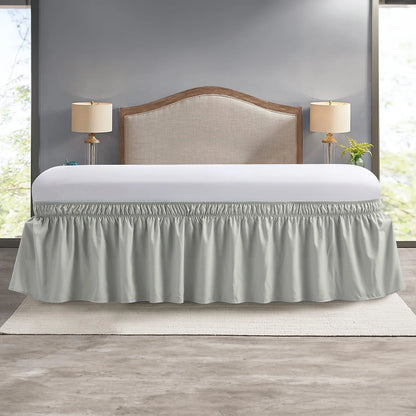 Elastic Bed Ruffles Bed Skirt Soft Comfortable Wrap Around Fade Resistant Bed Cover Without Surface Couvre Lit Bed Protector