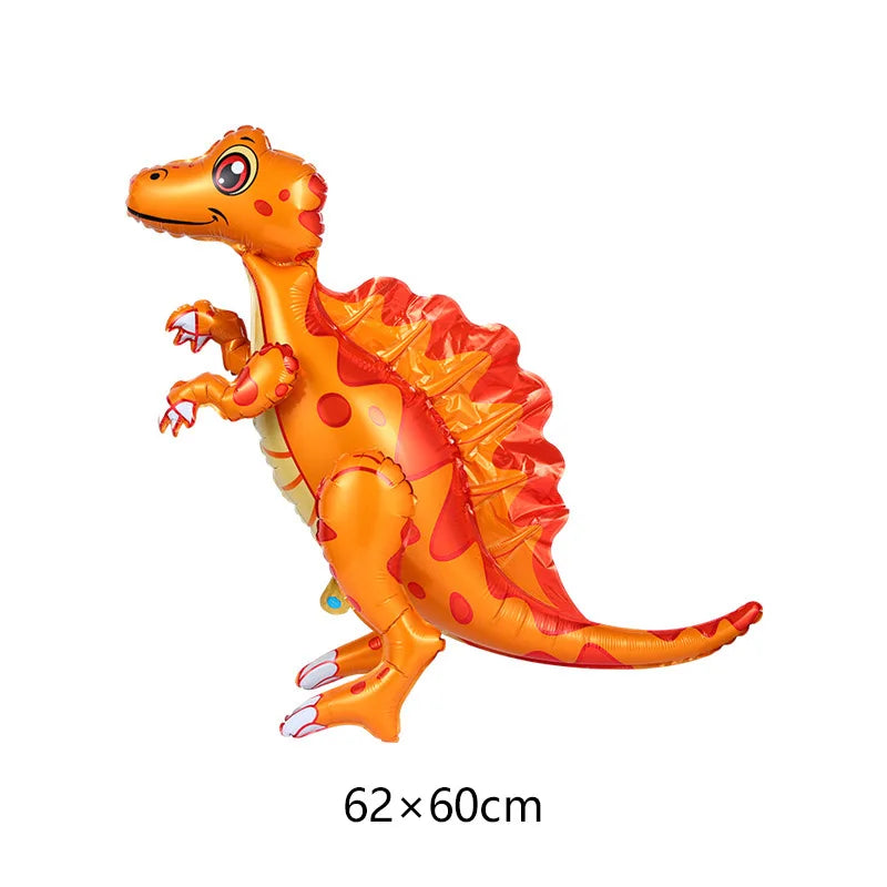 3D Standing Dinosaur Balloon Cartoon T Rex Dino Foil Balloon for Party Decoration Kids Birthday Party Supplies