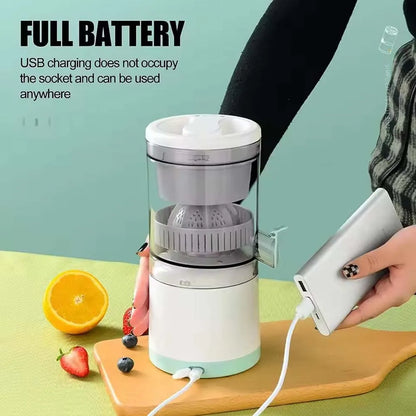 Rechargeable Portable Citrus Juicer with USB Charging & Cleaning Brush