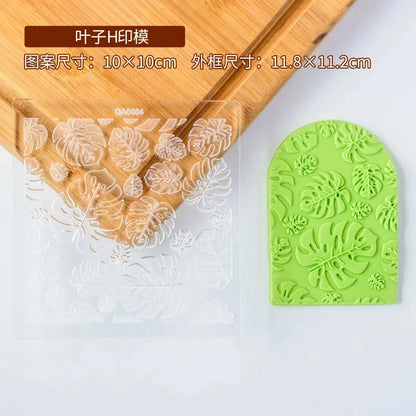 New Plant Flower Cookie Embosser Mould Spring Easter Party Fondant Biscuit Mold Cake Decorating Tools Acrylic Icing Cookie Mould