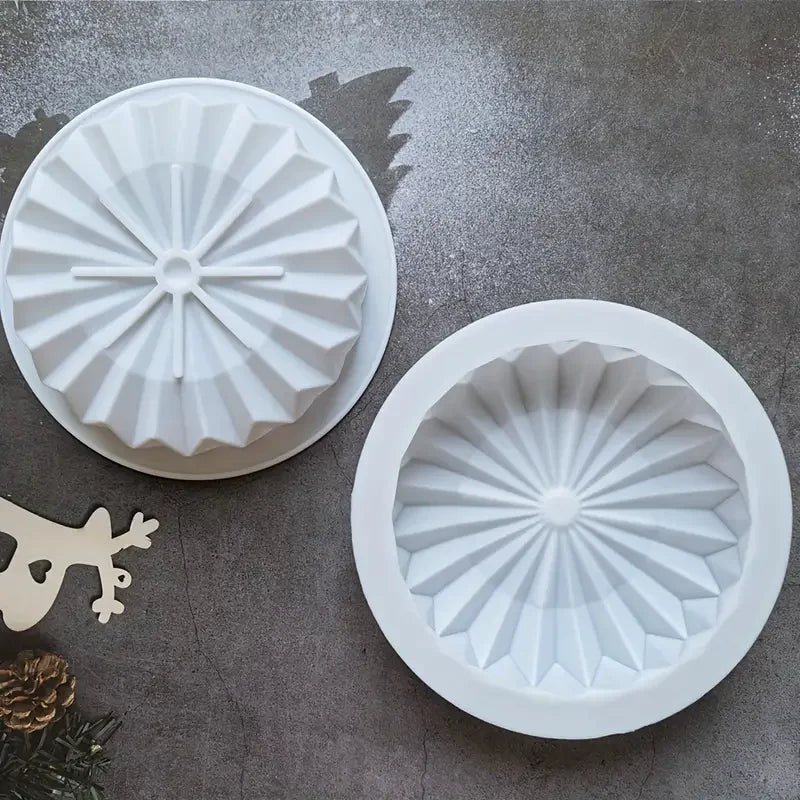 Silicone Mousse Cake Mold  Round Cake Pan Chocolate Biscuit  Reusable Handmade Candy Jelly Pudding Mold Kitchen Baking Tools