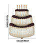 Happy Birthday Animal Foil Ballo﻿ Cute Matte on Bear Rainbow Bow Dinosaur Candy Balloon Design