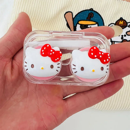 New Hello Kitty Contact Lens Case Transparent