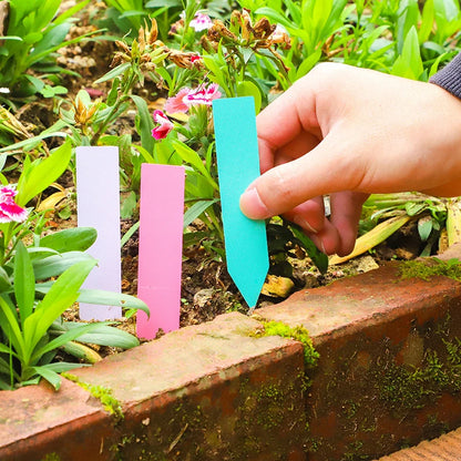 100pcs Garden Plant Labels Plastic Waterproof Horticultural Labels Plant Accessories DIY Garden Decorating Tool Plant Small Sign
