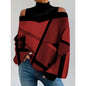 Women's Blouse Shirt New clothing with shoulder drop design, women's lantern sleeve printed top