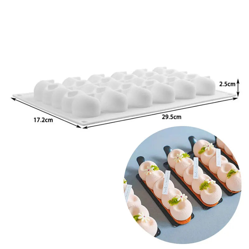 DIY Caterpillar Silicone Baking Mold String Balls Chocolate Candy Biscuit Cake Jelly Ice Mould Cute Gifts Soap Candle Making Set
