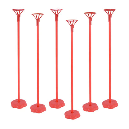 6pcs Balloon Stand Base Balloon Holder Column Support for Adult Kids Birthday Party Wedding Table Decoration Baby Shower Favors
