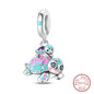 Springtime Charms 925 Sterling Silver Swallow Snail Butterfly Flower Charms Beads Fit Qikaola Bracelet DIY Birthday Jewelry Gift