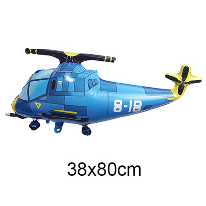 Fighter Balloon Boy Airplane Birthday Party Helicopter Plane Balloon Aircraft Balloon for Aviator Themed Birthday Party Decor