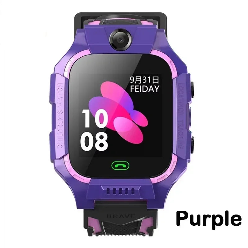Lenovo Kids Smart Watch 4G SOS GPS Location Sim Card Call Smart Watch Camera Waterproof Watch Gift For Ios Android Children Gift
