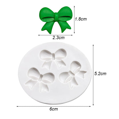 Bow Bowknot Silicone Cake Baking Mold Sugarcraft Chocolate Cupcake Resin Tools Fondant Decorating Tools
