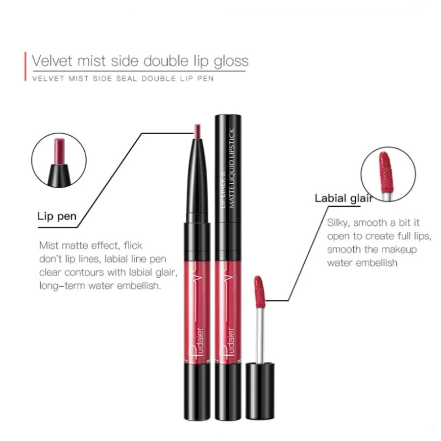 Ultra-Precise Waterproof Lip Liner with High Pigment, Smooth, Sweatproof, Long-Lasting Wear