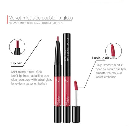 Ultra-Precise Waterproof Lip Liner with High Pigment, Smooth, Sweatproof, Long-Lasting Wear