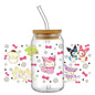 Miniso New Hello Kitty Theme 16oz Libbey Glass 3D Wrapping for cup, mugs, ect.