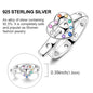 Rings Original 925 Sterling Silver Rings Simple Zircon Heart Ring For Wedding Valentine's Day Women Ring Jewelry Gift