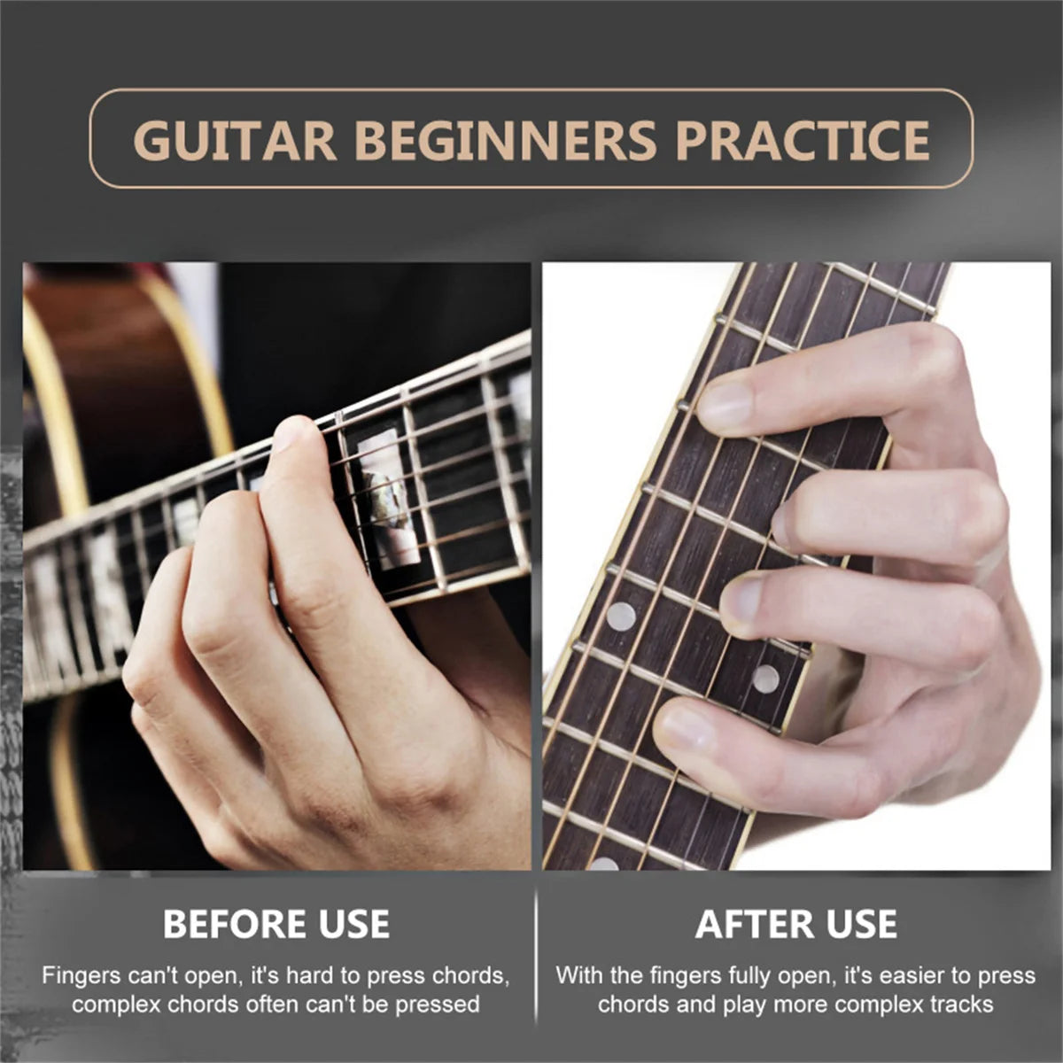 Musical Instrument Finger Expander Guitar Training Span Trainer Expansion Trainers Tool Beginner Accessories Hand Exerciser