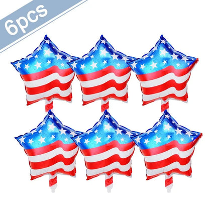 Independence Day Party Disposable Cutlery American Flag Plate Paper Cup For USA Birthday Party Supplies Patriotic Decorations