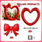 Pink Hollow Heart & Bow Foil Balloons for Birthday, Valentine’s Day & Shower Décor