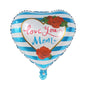 10pcs 18inch spanish mother foil balloon i loveyou have mom balloon heart gift mother's day adult birthday decoration
