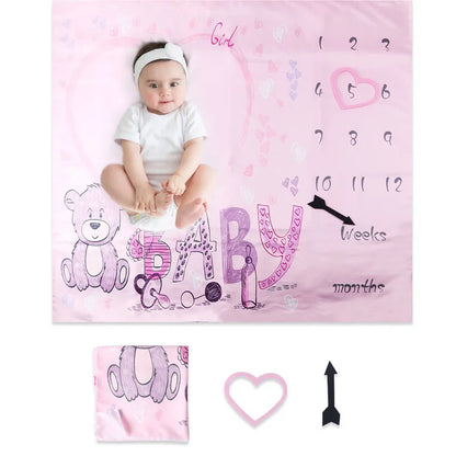 Baby Monthly Milestone Blanket
