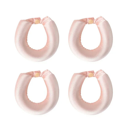 Heatless Satin Hair Curling Rod Headband – No‑Heat Soft Sleep Rollers for Effortless Lazy Curls