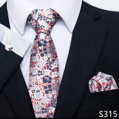 Silk Tie Pocket Squares Necktie Suit Accessories