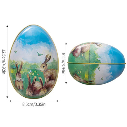 8pMetal Decorated Easter Egg Shell