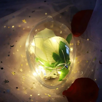 5PCS Home Decoration Egg Shape Easter Eggs Hanging Decor Favors Fillable Plastic Clear Ball Party Supplies Hollow Candy Box