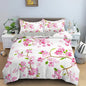 Botanical Leaves Duvet Cover Floral Print King Bedding Set Soft Microfiber Geometric Pattern Comforter Cover With 2 Pillowcases