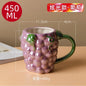 Creative Ceramic Strawberry Pumpkin Pineapple Coffee Cup Kids Fruit Mug Home Office Breakfast Milk Drink Mug Birthday Gift
