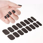16‑Piece Semi‑Cured Gel Nail Wrap Set – French Pure Color UV Gel Polish Strips, Long‑Wear Nail Extension Decals