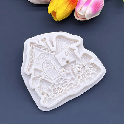 Mushroom House Silicone Sugarcraft Mold Resin Tools Cupcake Baking Mould Fondant Cake Decorating Tools