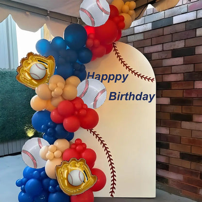 9pcs 23 Inch Baseball Party Decorations Sports Foil Balloons Birthday Baseball Theme Celebration Party Decorations
