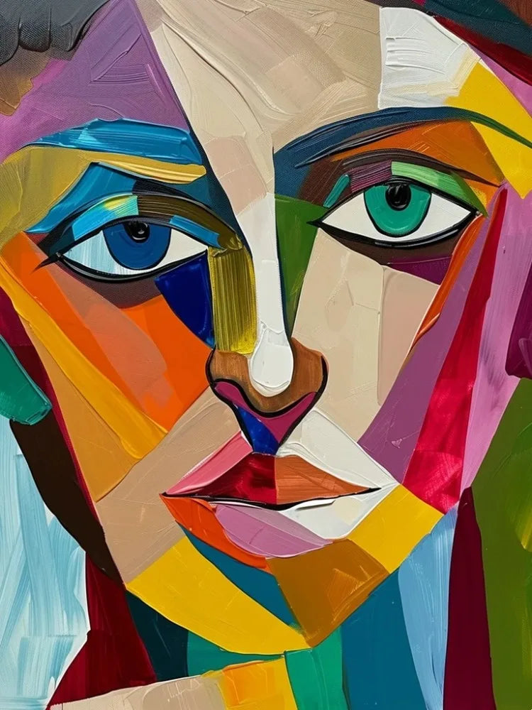 Abstract Pearl Girl Diamond Art – DIY Diamond Painting Mosaic, Handmade Embroidery Wall Décor