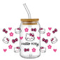 Miniso New Hello Kitty Theme 16oz Libbey Glass 3D Wrapping for cup, mugs, ect.