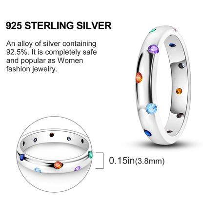 925 Sterling Silver Ring – Colorful Cubic Zirconia Women’s Wedding & Engagement Jewelry